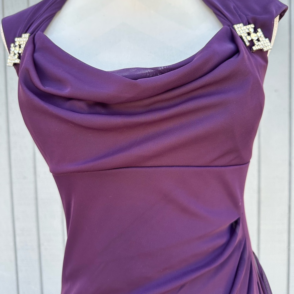 R & M Richards Purple Evening Gown - Picture 6 of 12